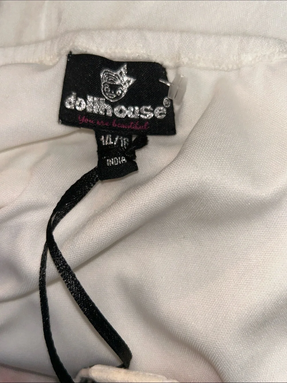 Dollhouse White Off-Shoulder Embroidered Romper